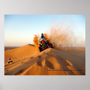 Riding Through the Deserts of Dubai Poster