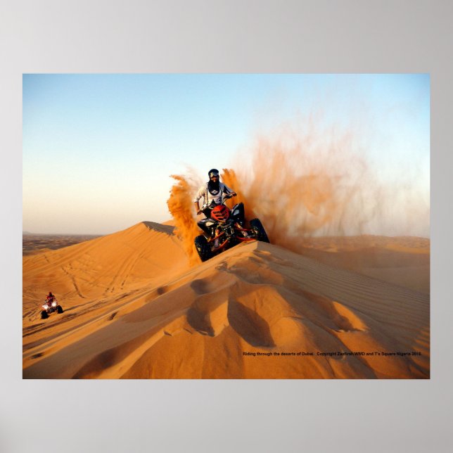 Riding Through the Deserts of Dubai Poster (Front)