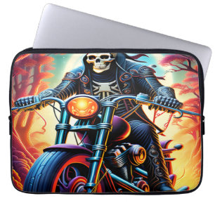 Riding through the interweaving branches laptop sleeve