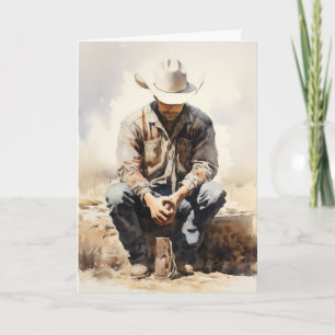 “Riding Through the Storm” Western Sympathy Card