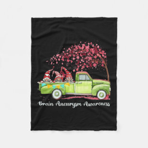 Riding Truck Brain Aneurysm Awareness Fleece Blanket