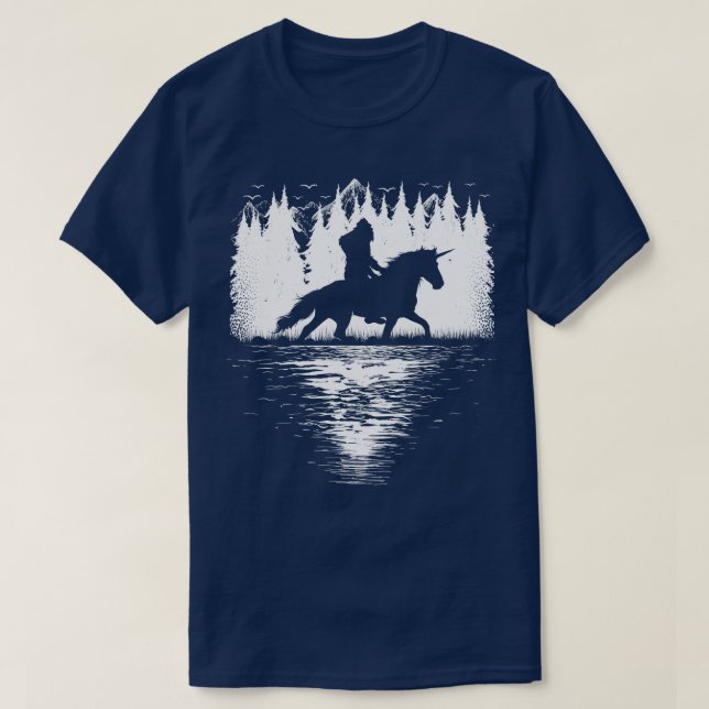 Riding Unicorn 3 T-Shirt (Design Front)