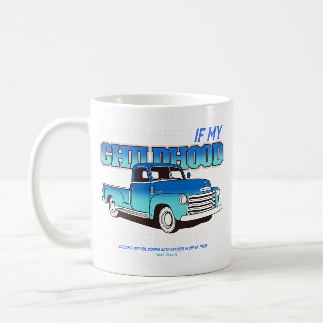 Riding with grandpa coffee mug (Left)