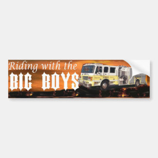 riding with the big boys bumper sticker