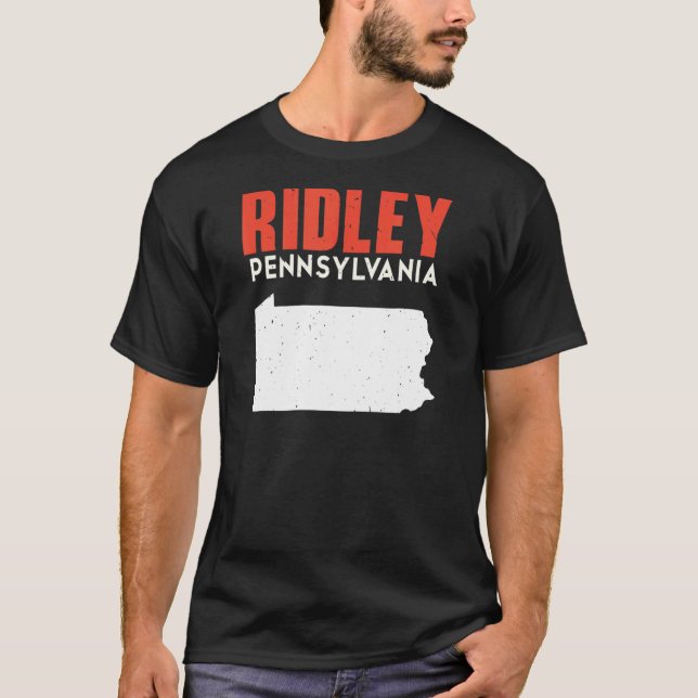 Ridley Pennsylvania USA State America Travel T-Shirt (Front)