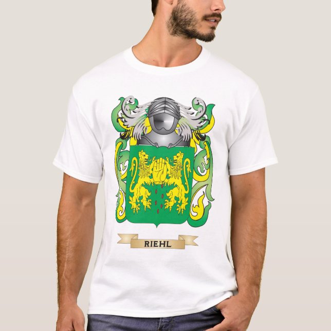 Riehl Coat of Arms (Family Crest) T-Shirt (Front)