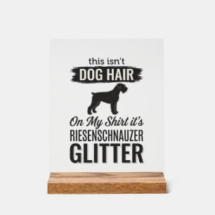 Riesenschnauzer Glitter Funny Dog Lover Design_1 Acrylic Sign