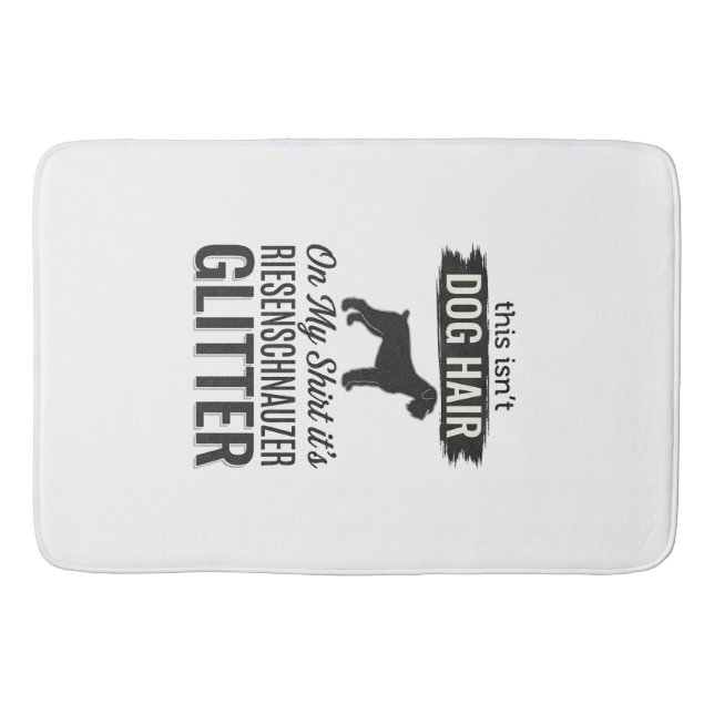 Riesenschnauzer Glitter Funny Dog Lover Design_1 Bath Mat (Front)