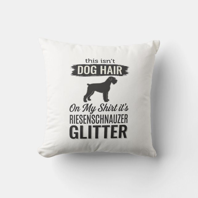 Riesenschnauzer Glitter Funny Dog Lover Design_1 Cushion (Front)