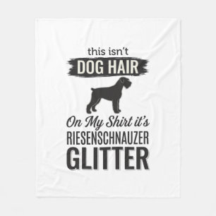 Riesenschnauzer Glitter Funny Dog Lover Design_1 Fleece Blanket