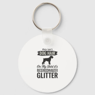 Riesenschnauzer Glitter Funny Dog Lover Design_1 Key Ring