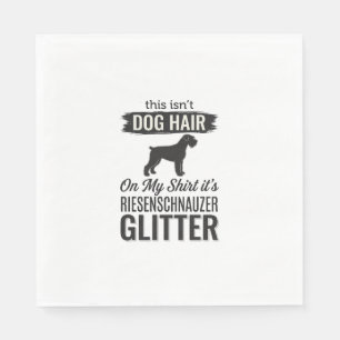 Riesenschnauzer Glitter Funny Dog Lover Design_1 Napkin