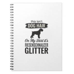 Riesenschnauzer Glitter Funny Dog Lover Design_1 Notebook