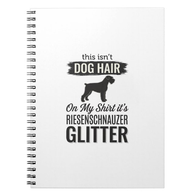 Riesenschnauzer Glitter Funny Dog Lover Design_1 Notebook (Front)