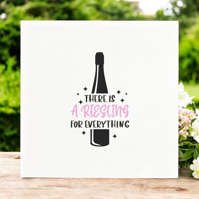 Riesling For Everything Funny Wine  Napkin (Creator Uploaded)