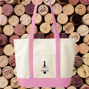 Riesling For Everything Funny Wine Tote Bag