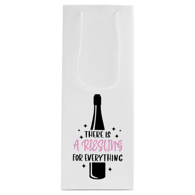 Riesling For Everything Wine Lover Wine Gift Bag (Front)
