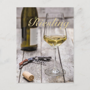 Riesling for white Wine lover Sommelier gift Holiday Postcard