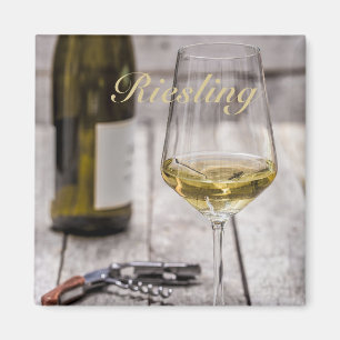 Riesling for white Wine lover Sommelier gift Magnet