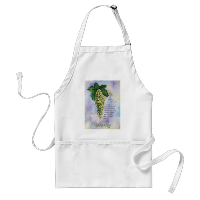 Riesling White Wine Grapes Apron (Front)