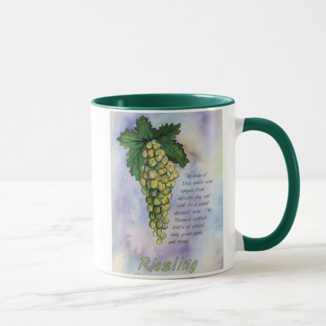 Riesling Wine Grapes Mug (Right)