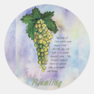 Riesling Wine Grapes Sticker