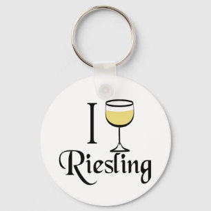 Riesling Wine Lover Gifts Key Ring