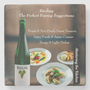 Riesling Wine Pairing Guide/Master the Kitchen Stone Coaster