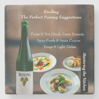 Riesling Wine Pairing Guide/Master the Kitchen Stone Coaster