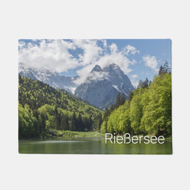 Riessersee Alps Garmisch Partenkirchen Bavaria Doormat (Front)
