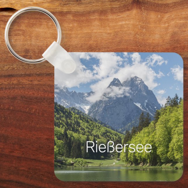Riessersee Alps Garmisch Partenkirchen Bavaria Key Ring (Front)