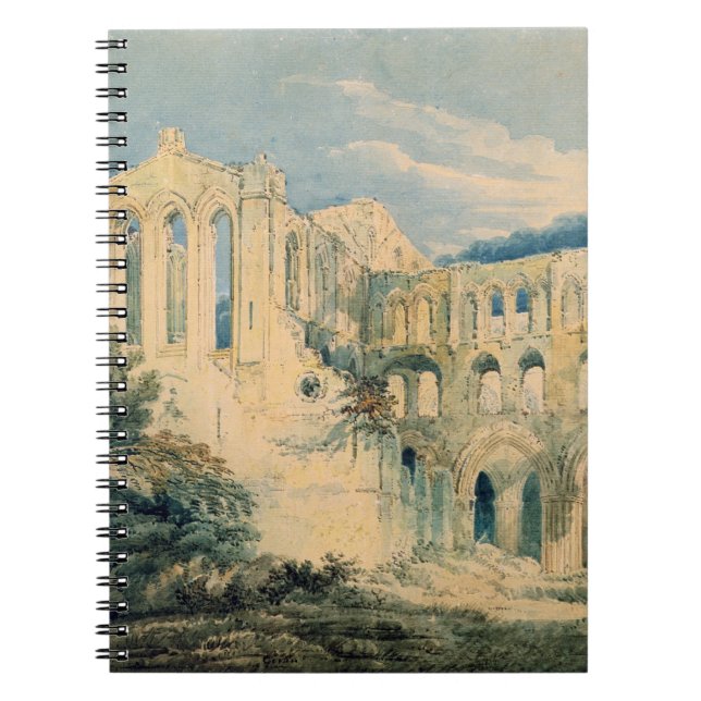 Rievaulx Abbey, Yorkshire, 1798 (w/c) Notebook (Front)