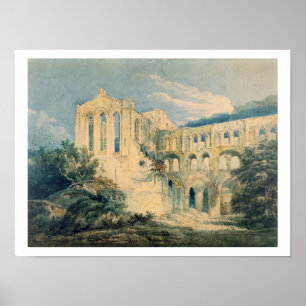 Rievaulx Abbey, Yorkshire, 1798 (w/c) Poster