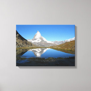 Riffelsee Matterhorn reflection Canvas Print