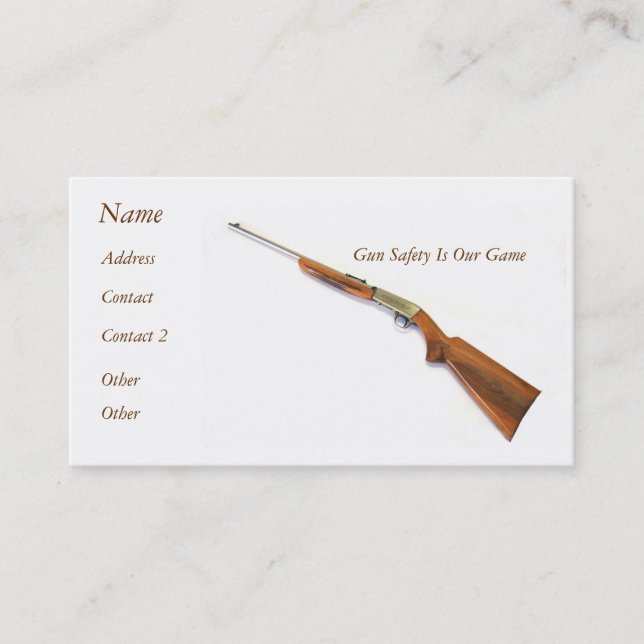 Rifle Business Card (Front)