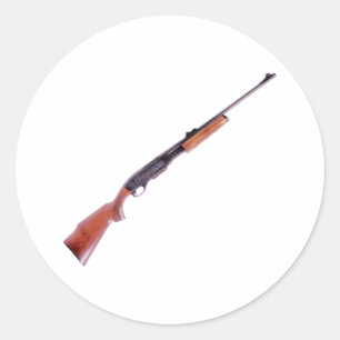 rifle classic round sticker