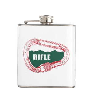 Rifle Climbing Carabiner Hip Flask