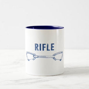 Rifle Colorado Rock Climbing Quickdraw Two-Tone Coffee Mug