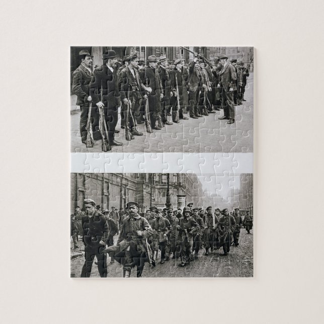 Rifle drill of the Spartacists (top) Revolutionary Jigsaw Puzzle (Vertical)