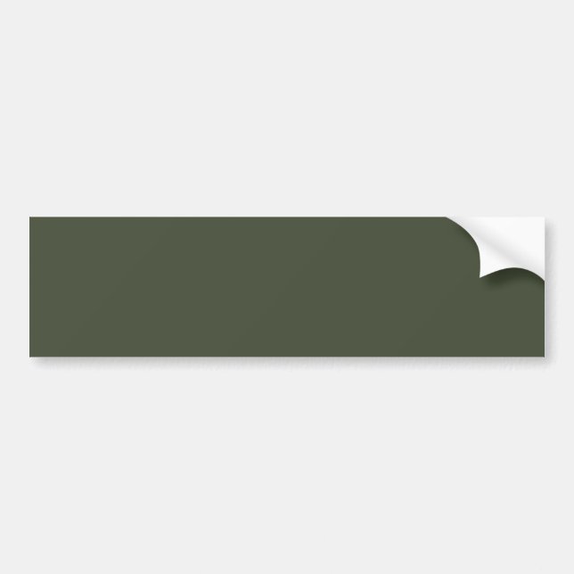Rifle Green Solid Color Bumper Sticker (Front)