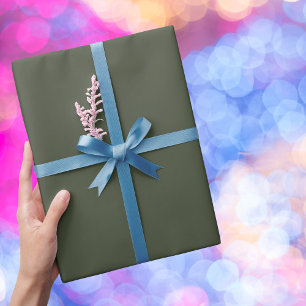 Rifle Green Solid Colour Wrapping Paper