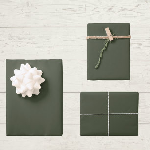 Rifle Green Solid Colour Wrapping Paper Sheet