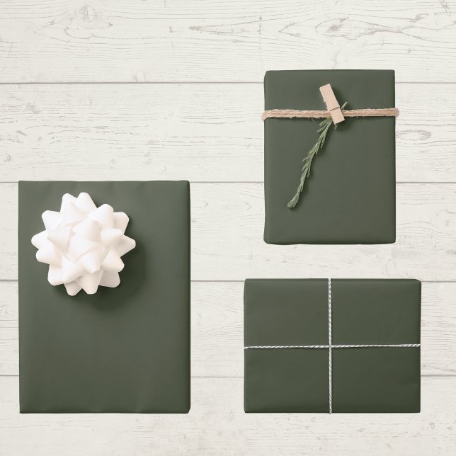 Rifle Green Solid Colour Wrapping Paper Sheet (Creator Uploaded)