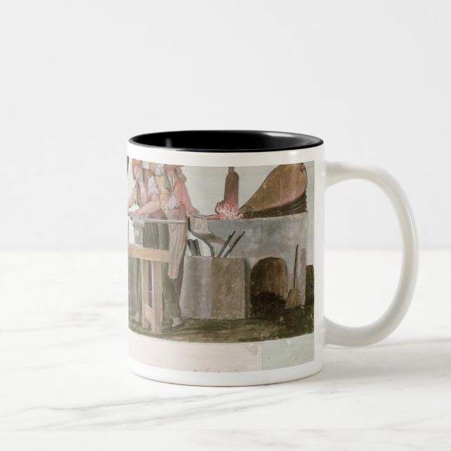 Rifle Makers' Workshop, 1793 Two-Tone Coffee Mug (Right)