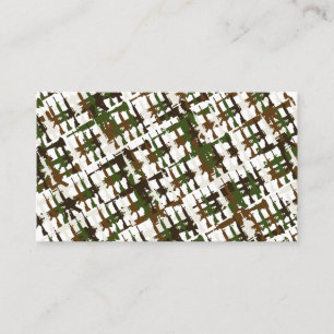 Rifle Pistol Gun Shooting Range Club Sales Camo Business Card
