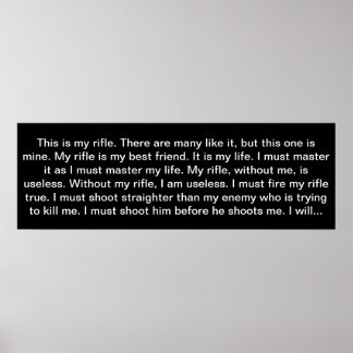 Rifleman's Creed Poster