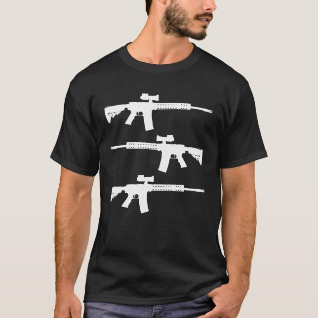 Rifles America Second Amendment Gun Conservative L T-Shirt (Front)