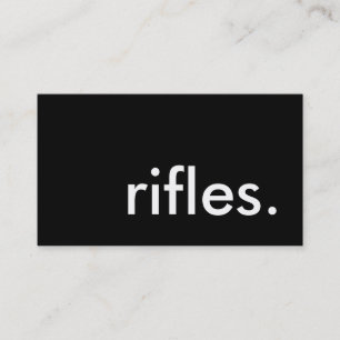 rifles. business card