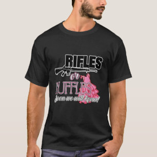 Rifles or Ruffles Baby Shower Gender Reveal Party  T-Shirt