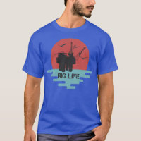 Rig Life Off Shore Oil Rig Hands Vintage 1 